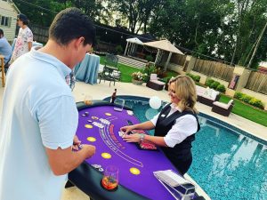 casino knight poolside casino party