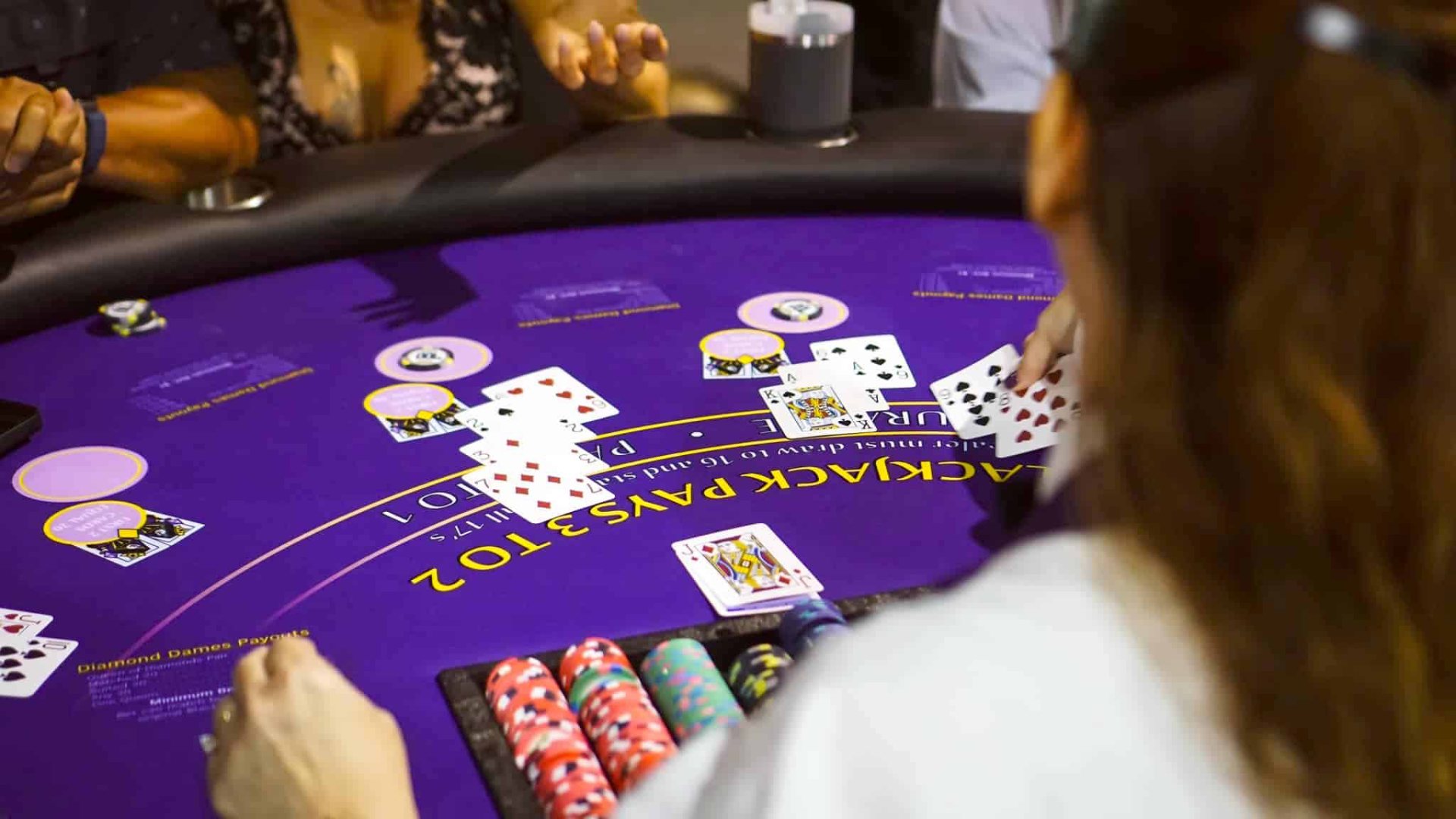 casino knight blackjack cards and chips