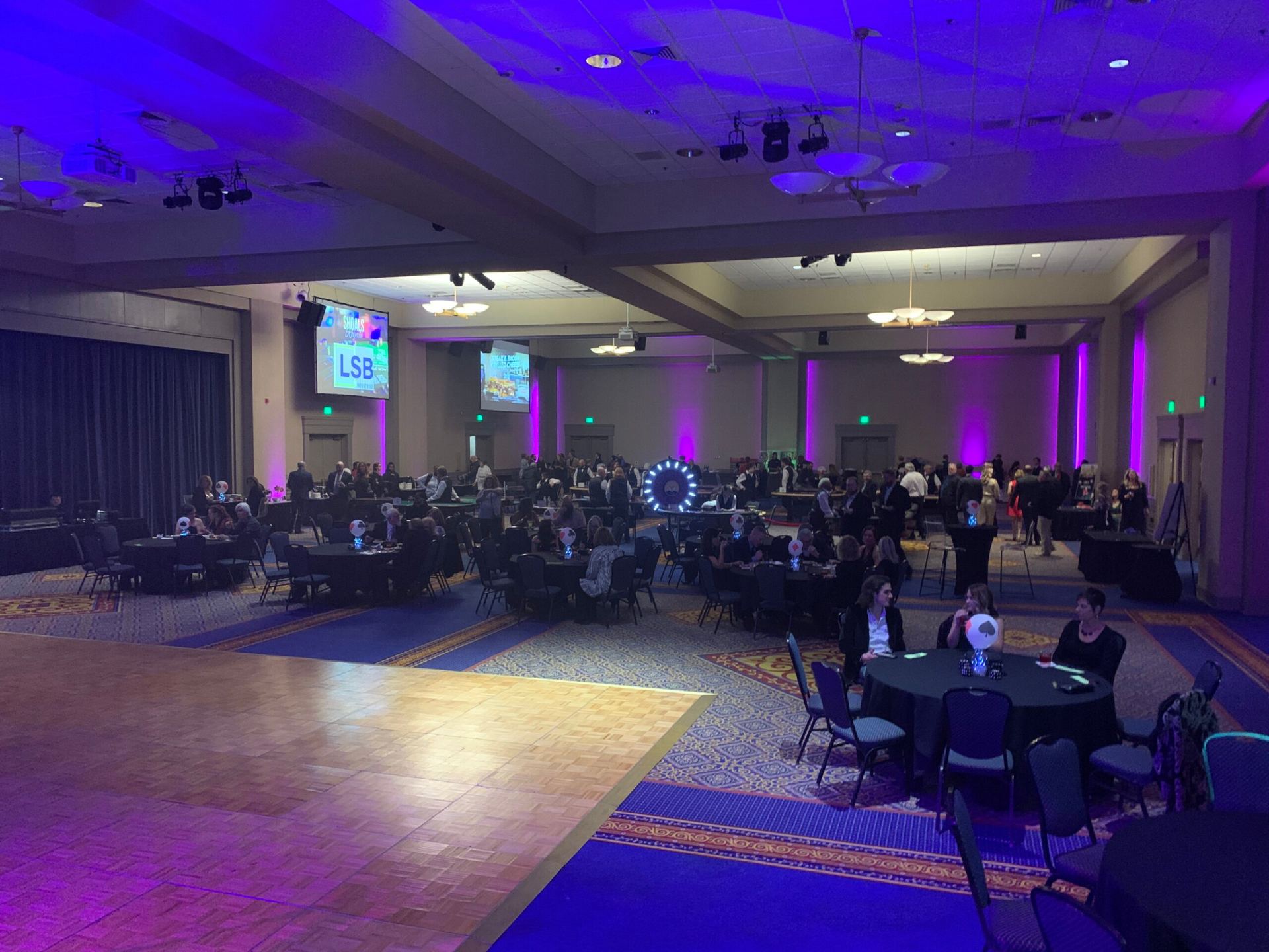 Corporate casino party venue prepared by Casino Knight